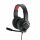 MediaRange MRGS301 Kopfhörer & Headset Kabelgebunden Kopfband Gaming Schwarz, Rot
