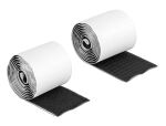 DELOCK Klettband selbstklebend Haft/Flauschband 1mx50mm SW