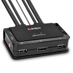Lindy 42340 Tastatur/Video/Maus (KVM)-Switch Schwarz