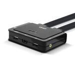 Lindy 42340 Tastatur/Video/Maus (KVM)-Switch Schwarz