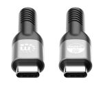 Manhattan 356374 USB Kabel USB4 Gen 3x2 1 m USB C 40 Gbit/s 240 W Schwarz
