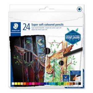 Staedtler 149C C24 Buntstift Schwarz, Blau, Bordeaux, Braun, Cyan, Grün, Grau, Magenta, Orange, Pfirsich, Pink, Rot, Violett, Weiß, Gelb 24 Stück(e)