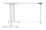 Digitus Elektrisch höhenverstellbares Tischgestell, 90° L-Form, Triple-Motor, 2-Stufen, Weiß