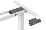 Digitus Elektrisch höhenverstellbares Tischgestell, 90° L-Form, Triple-Motor, 2-Stufen, Weiß