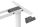 Digitus Elektrisch höhenverstellbares Tischgestell, 90° L-Form, Triple-Motor, 2-Stufen, Weiß