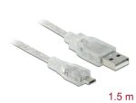 DeLOCK 1.5m, USB2.0-A/USB2.0 Micro-B USB Kabel 1,5 m USB...