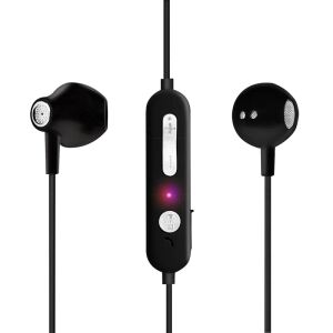 LogiLink BT0056 Kopfhörer & Headset Kabellos im Ohr, Nackenband Mikro-USB Bluetooth Schwarz