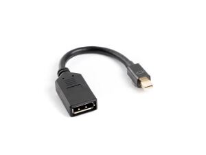 Lanberg AD-0003-BK DisplayPort-Kabel 0,12 m Mini DisplayPort Schwarz