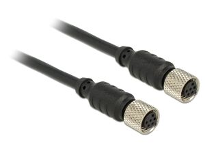 DELOCK M8 Sensor-Aktorverlängerungskabel 6 Pin Buchse