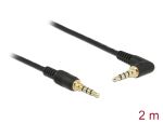DELOCK Klinkenkabel 3.5mm 4Pin St > St gewink. 2.0m...