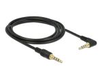 DELOCK Klinkenkabel 3.5mm 4Pin St > St gewink. 2.0m schwarz