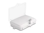 DeLOCK LWL Verteilerbox für Innen- und Außenbereich IP65 wasserfest abschließbar 6 Port weiß