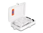 DeLOCK LWL Verteilerbox für Innen- und Außenbereich IP65 wasserfest abschließbar 6 Port weiß