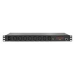LogiLink PDU8P01 Stromverteilereinheit (PDU) 8 AC-Ausgänge 1U Schwarz
