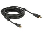 DELOCK Displayport Kabel mini DP -> HDMI St/St 5.00m...