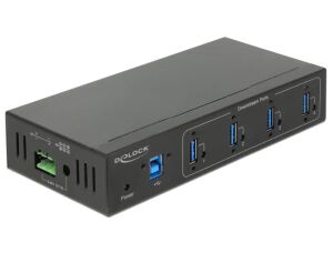 DeLOCK 63309 Schnittstellen-Hub USB 3.2 Gen 1 (3.1 Gen 1) Type-B 5000 Mbit/s Schwarz