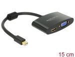 DELOCK Displayport Adapter mini DP -> HDMI/D-Sub15 St/Bu