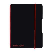 Herlitz 11361599 Notizbuch A6 40 Blätter Schwarz