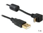 DeLOCK USB2.0 1m USB Kabel USB A Micro-USB B 0,48 Gbit/s Schwarz