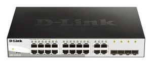 D-Link DGS-1210-20 Managed L2 Gigabit Ethernet (10/100/1000) 1U Schwarz
