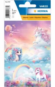 HERMA Schuletiketten Happy Unicorns
