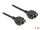 DeLOCK Netzwerk Verlängerungskabel S/FTP RJ45 Buchse zu RJ45 Buchse Cat.6A 1 m schwarz
