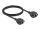 DELOCK Netzwerk Verl.Kabel S/FTP RJ45 Bu>Bu Cat.6A 1m sw