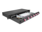 DELOCK 19" LWL Spleißbox 6x LC DX OM4 1HE...