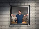 TESA 55214-00001-00 Fensterscheibe Vorgerahmtes Siebgewebe