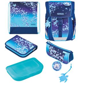 Herlitz FiloActive XL Plus Blue Ice Schulranzen-Set Mädchen Polyester Blau, Dunkelblau