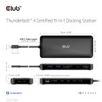 CLUB3D Thunderbolt™ 4 Zertifizierte 11-in-1-Docking-Station