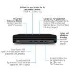 HP Elite Mini 800 G9 Intel® Core™ i5 i5-14500 16 GB DDR5-SDRAM 512 GB SSD Windows 11 Pro Mini PC Mini-PC Schwarz