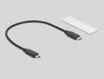 DeLOCK Externes Gehäuse für M.2 NVMe PCIe SSD mit SuperSpeed USB 20 Gbps (USB 3.2 Gen 2x2) USB Type-C Buchse - werkzeugfrei