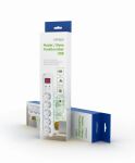 Gembird PCW-MS2G Spannungsschutz Weiß 5 AC-Ausgänge 250 V 1,8 m
