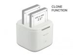 DeLOCK USB Type-C™ 3.2 Dockingstation für 2 x 2.5″ SATA HDD / SSD mit Klon Funktion