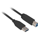 Sharkoon 3m, USB3.0-A/USB3.0-B USB Kabel USB 3.2 Gen 1...