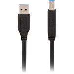 Sharkoon 3m, USB3.0-A/USB3.0-B USB Kabel USB 3.2 Gen 1 (3.1 Gen 1) USB A USB B 5 Gbit/s Schwarz