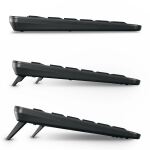 CHERRY Stream keyboard ultimate Tastatur Heimbüro USB + RF Wireless + Bluetooth QWERTZ Deutsch Schwarz