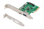 Digitus PCIe Karte, USB Typ-C™ + USB A