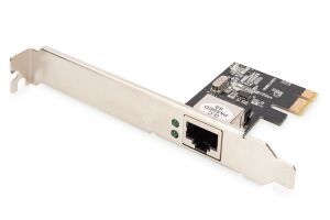 Digitus Single Port Gigabit Ethernet Netzwerkkarte, RJ45,PCI Express