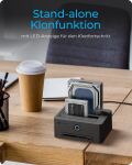 ICY BOX IB-1233CL-CR, HDD Docking & Klonstation mit Kartenlesern CF + SD und USB Hub, USB 3.2 Gen1 (5 Gbit/s)