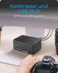 ICY BOX IB-1233CL-CR, HDD Docking & Klonstation mit Kartenlesern CF + SD und USB Hub, USB 3.2 Gen1 (5 Gbit/s)