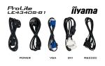 iiyama ProLite LE4340S-B1 Digital Signage Flachbildschirm 109,2 cm (43") LED 350 cd/m² Full HD Schwarz 12/7