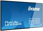 iiyama ProLite LE4340S-B1 Digital Signage Flachbildschirm 109,2 cm (43") LED 350 cd/m² Full HD Schwarz 12/7