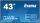 iiyama ProLite LE4340S-B1 Digital Signage Flachbildschirm 109,2 cm (43") LED 350 cd/m² Full HD Schwarz 12/7