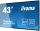 iiyama ProLite LE4340S-B1 Digital Signage Flachbildschirm 109,2 cm (43") LED 350 cd/m² Full HD Schwarz 12/7