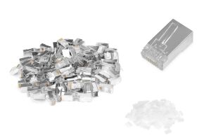 Digitus CAT 6 Modularstecker für Rundkabel, Pass through Stecker - 100 Stk.