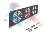 DeLOCK 19″ Rackblende für 3 Lüfter 120 x...