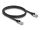 DELOCK RJ45 NWK Cat.6A S/FTP PUR Outdoor 1 m schwarz