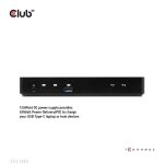 CLUB3D DisplayPort™/HDMI™ KVM Switch/Dock 4K60Hz für USB Typ-C Eingänge